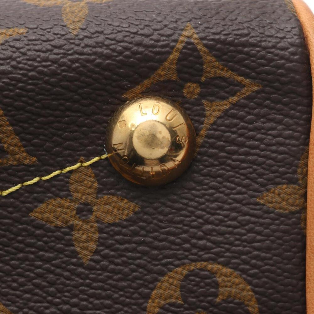 LOUIS VUITTON Authentic Brown Monogram Leather Bag - Picture 7 of 9